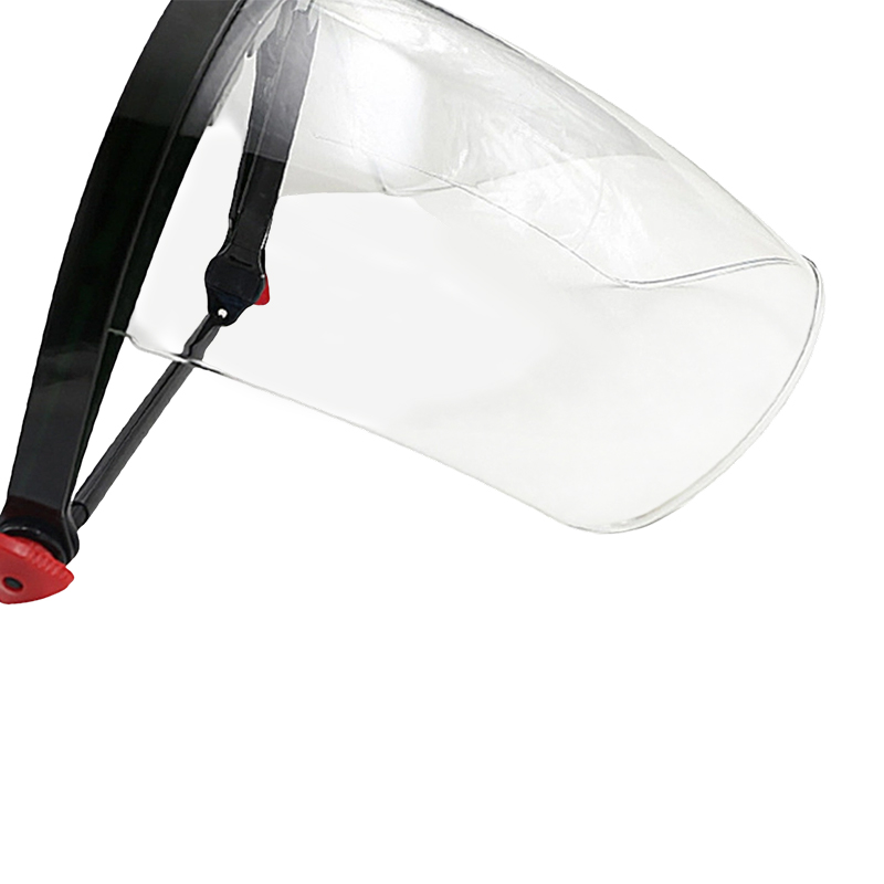 High-altitude polished transparent visor bracket