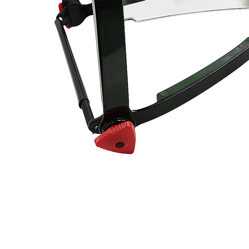 High-altitude polished transparent visor bracket